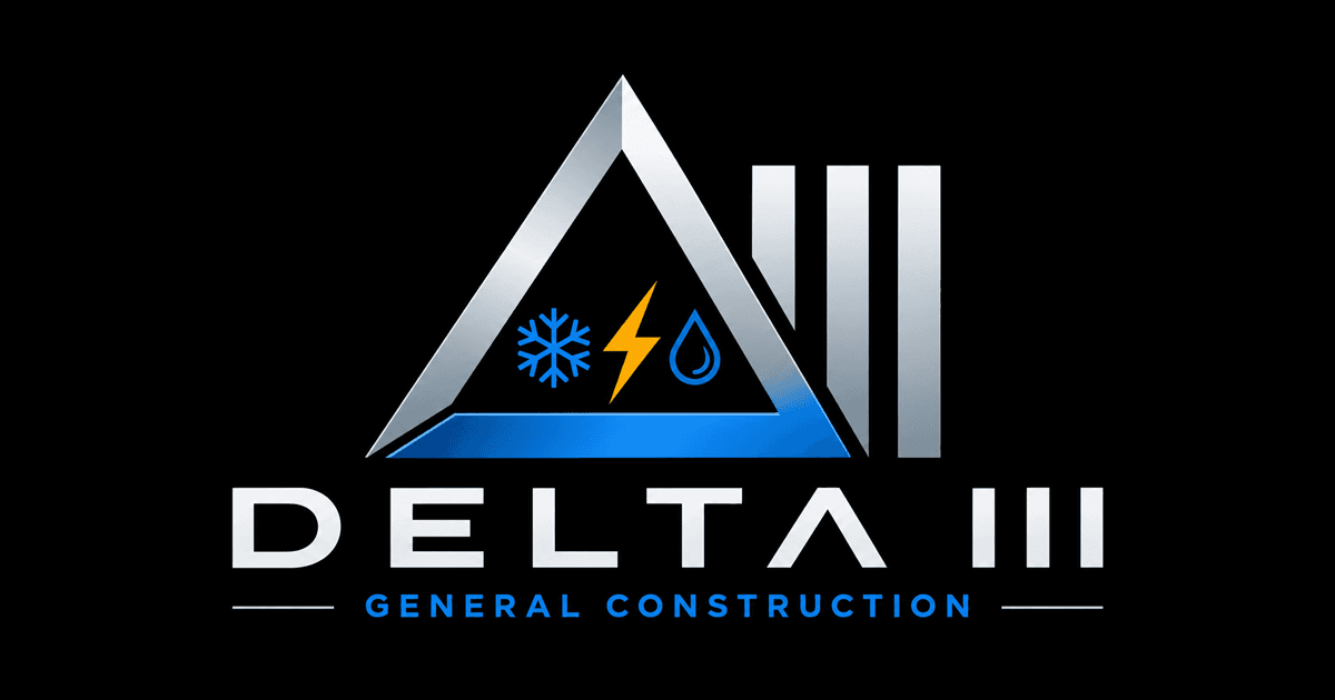 DELTA III General Construction brand identity